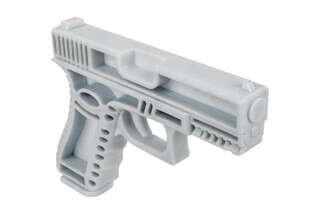 CAA Training Handgun is durable white injection molded plastic to survive harsh training use.